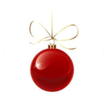 Tapis De Souris Boule De Noël Rouge Rond 20cm Amazonfr
