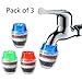 Faucet Water Filter Coconut Carbon Home Kitchen Faucet Tap Water Clean Purifier Filter Cartridge 16-19MM ( Random Color) Pack of 3