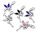 Housweety 10 Mixed Fairy Clip On Charms. Fit Link Chain Bracelet