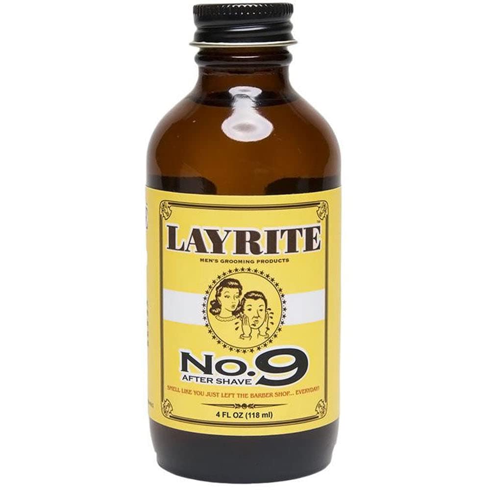 Layrite Bay Rum Aftershave for Him, Number 9, 118 ml