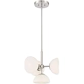 DESIGNERS FOUNTAIN Zio 4 Light Chandelier, 14.5 Inch Convertible Ceiling Fixture for Kitchen, Dining Room, Bedroom, and Livin