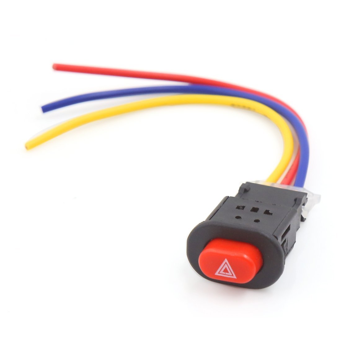 Generic Motorcycle Hazard Light Switch Double Warning Flasher Emergency Signal W 3 Wires Lock Amazon In Home Kitchen