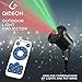 Christmas Laser Light Projector by Gideon Rotating LED Holiday Laser Projection Show Remote Control Outdoor Weather-Proof Sparkling Red and Green Landscape Decorative Lighting Great for House Parties