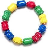 Fisher-Price Snap Lock Bead Shapes, 12 Colorful Beads
