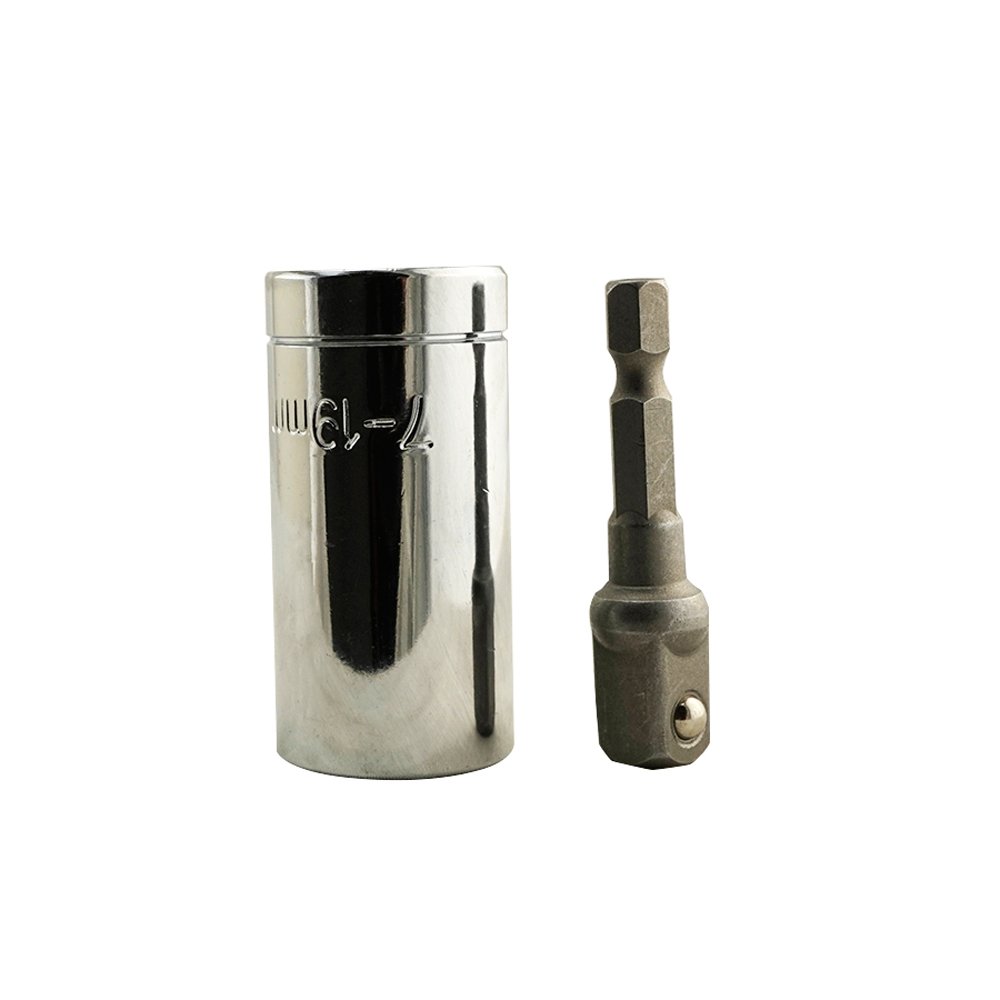 Joykit 2Pcs Universal Gator Socket Adapter Grip with Power Drill Adapter Tool