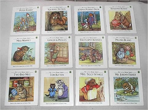 Download My Little Book About Series Set Of 12 Peter Rabbit Squirrel Nutkin Jemima Puddle Duck Benjamin Bunny Miss Moppet Ginger Pickles The Flopsy Bunnies Pigling Bland Two Bad Mice Tom Kitten Mrs