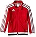 adidas Youth Soccer Tiro 15 Training Jacket, Power Red/White/Black, Medium
