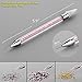 Makartt Dual -ended Nail Rhinestone Picker Beads Picker Dotting Pen Wax Pen With acrylic Handle Manicure Nail Art Tool-Pink