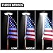 Solar Flag Pole Light, Flagpole Solar Light 800Lux- Hallomall 48LED Downlight Lighting for 15 to 25 Ft Flag Pole Topper, 3 Modes, Auto On/Off Night Light {Upgraded Version }