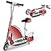 Overwhelming E120 Adjustable Handlebar and Seat Folding Electric Scooter for Kids,177lbs Max Weight Capacity No Kick to Start Motorized Scooters with Removable Seat