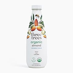 Almond Milk | Organic | Unsweetened | 10.5g Protein per bottle | 4x More Almonds than a leading brand | Dairy Free | No Oils 