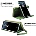 Spaysi, Samsung Galaxy Note 8 Zipper Wallet Case for Women Galaxy Note 8 Detachable Magnetic Wallet Case for Galaxy Note 8 Card Holder Case Leather Folio Flip Holster Carrying Case for Note 8 (Green)