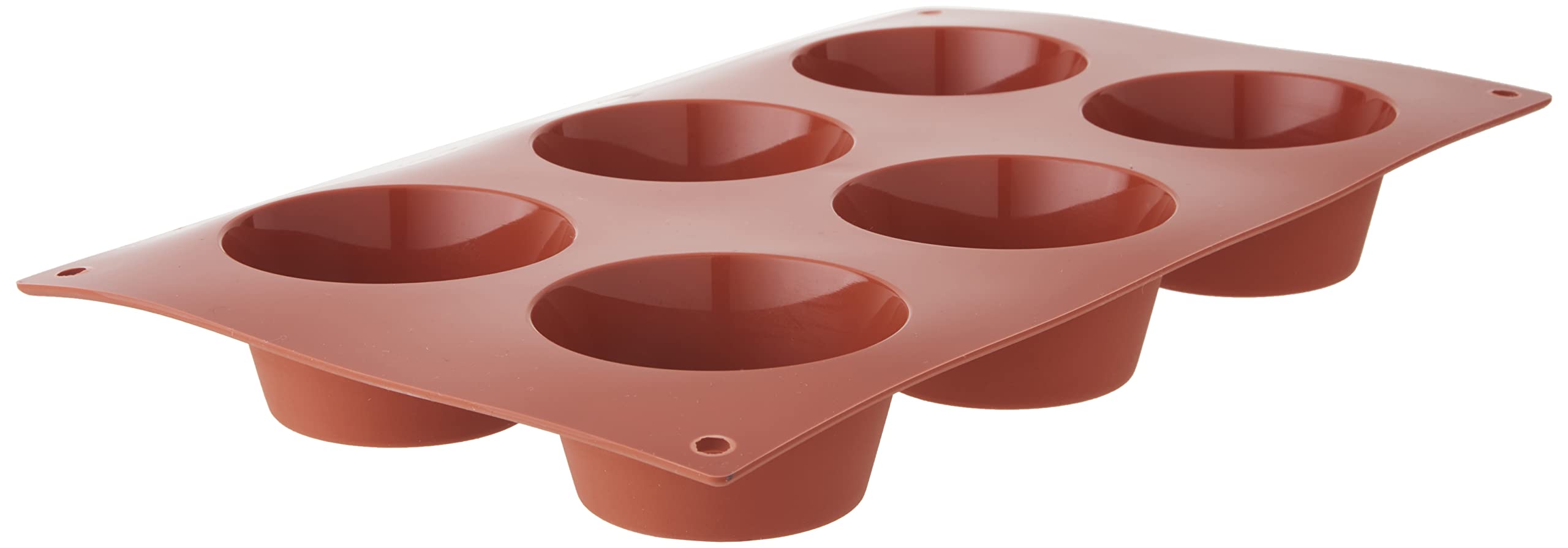 silikomart | SF0023 Silicone Mould for Muffin Monoportions, Non-Stick, 6 Cavities, Pack of 1 Cake Mould, Ø 69 h 35 mm, Made in Italy