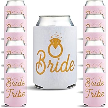 Bachelorette Party Favors 13 Pack Bridal Shower Decor Can Coolers With Bonus Game Bachelorette Gifts For Bride 13 Beer Can Insulated Sleeves