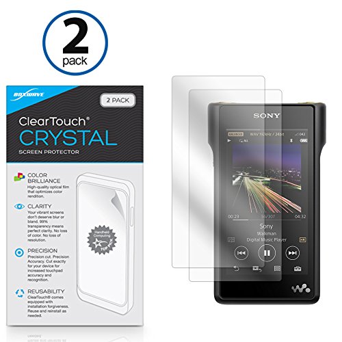 Sony NW-WM1A Screen Protector, BoxWave [ClearTouch Crystal (2-Pack)] HD Film Skin - Shields From Scratches for Sony NW-WM1A