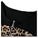 Miusol Women's Official Leopard Optical Illusion Half Sleeve Business Midi Dress