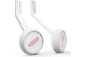 Empathech Training Wheels for 20 inch Bike, Safety Max—High-Strength Steel with Anti-Tip Design, Long-Lasting Light Up Bicycle Training Wheels for Kids Bike, Fits 20'' Single-Speed Only, Pink