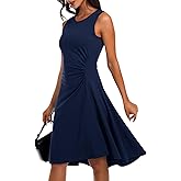 DRESSTELLS Cocktail Dresses for Women, Ruched Aline High Low Semi Formal Holiday Party Dress
