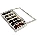 MyGift Torched Wood 6 Slot Sunglasses & Eyewear Display Storage Case w/Clear Acrylic Magnetic Closure