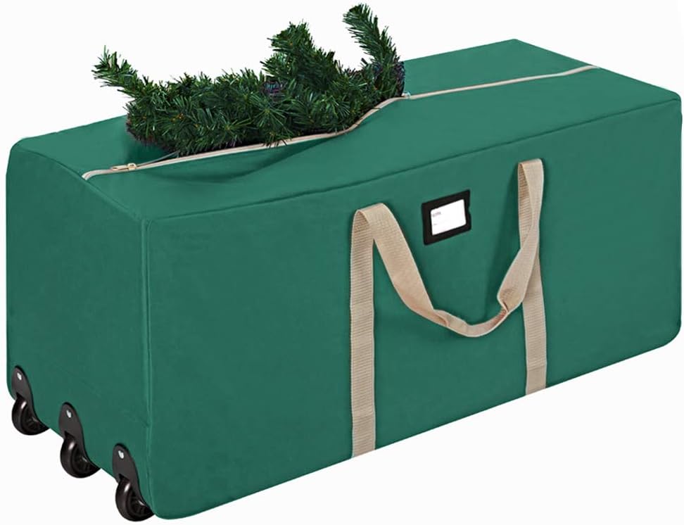 ProPik Xmas Rolling Tree Storage Bag, Fits Up to 9 ft. Tall Disassembled Holiday Tree, 25" X 20" X 60" - Image 3