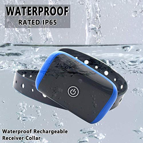 Wireless Electric Dog Fence Pet Containment System, Safe and Effective Anti Over Shock Design, Adjustable Control Range Up to 550YD & Display Distance, 1 Collar Receivers Rechargeable Waterproof - Thumbnail 2