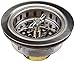Keeney 1433SS 3-1/2-in dia Twist and Lock Sink Strainer with Basket, Stainless Steel
