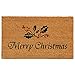 Calloway Mills 101881729 Christmas Holly Doormat, 17" x 29", Natural, Green primary
