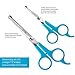 BOSHEL Dog Grooming Scissors for Dogs at Home (2 Pc) - Razor Sharp Stainless Steel Dog Scissors for Grooming - Professional Pet Scissor Set for Dogs & Cats - Best Pet Shears with Rounded Safety Tips