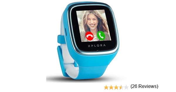 XPLORA 3S - Teléfono Reloj Resistente al Agua, RTOS, Bluetooth, SOS, GPS y Cámara, Azul