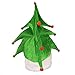 Windy City Novelties Ugly Sweater Christmas Party Kit - Green Christmas Tree Holiday Hat + LED Christmas Bulb Necklace Combo