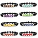 LOLIAS 8 Pack Bead Gemstone Bracelet for Men Women Natural Stone Diffuser Bracelet Stretch Yoga Bracelets
