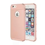 iPhone 6 Case, iPhone 6s Case, MTRONX™ Shockproof Heavy Duty Durable Hybrid Hard Soft TPU Case Cover Bumper For Apple iPhone 6, iPhone 6s - Rose Gold/Rose Gold(HC-RGRG)