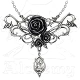 Bacchanal Black Rose Necklace by Alchemy Gothic