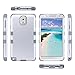 ULAK Galaxy Note 3 Case, Note 3 Case Knox Armor 3 in 1 PC+Silicone Hybrid Dust Scratch Resistance Anti-Slip Cover for Samsung Galaxy Note 3,Note III,N9000,N9005-Silver/Gray