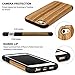 TENDLIN Compatible with iPhone 5S Case/iPhone SE 2016 Case (1st Gen) Wood Grain Outside Soft TPU Silicone Hybrid Slim Case Designed for iPhone 5 / 5S / SE (1st Gen 2016) - Santos Rose Wood