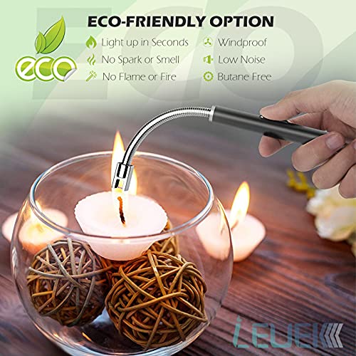Candle Lighter, Upgraded USB Charging Arc Lighter with 360° Flexible