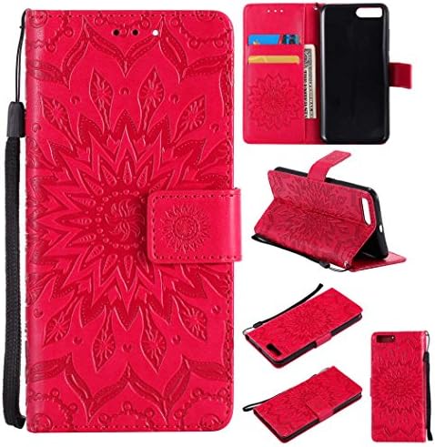 Xiaomi Mi 6 Case Wallet PU Leather Case with Card Slot Stand Feature Flip Wallet Case Cover for Xiaomi Mi6 Sunflower Printed
