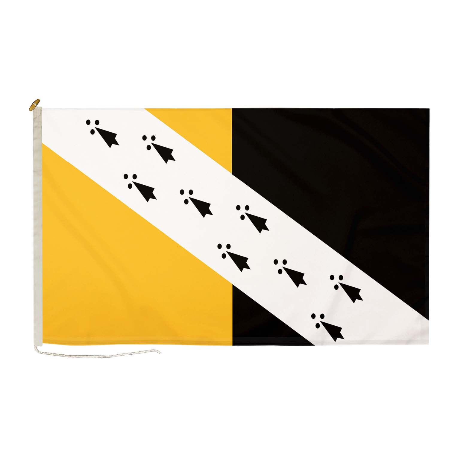 DuraFlag Norfolk No Crest 5ft x 3ft with Rope and Toggled - Premium Quality 5x3 County Flags