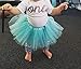 Jane Shine Infant Tutus, Tutu Skirt for Baby Girls, Toddler Tulle Dress Skirt 5 Layers Soft for Babies First Birthday Light Blue