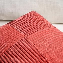 Fancy Homi 2 Packs Red Decorative Throw Pillow