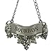 Embossed Pewter Liquor Bottle or Decanter Label Bourbon