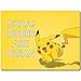 Double Sided Dishwasher Magnet - Clean Dirty Reversible Flexible Flip 3x4 inch Flipside Pokemon Pikachu Yellow Color Base Cartoon Cute Design Perfect Kitchen Addition Premium Flip Sign Indicator