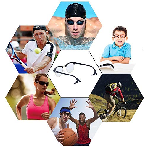 24 Pairs Eyeglass Retainer, Multicolor Eyeglass Grips, Silicone Anti-Slip Eyeglass Holder, Eyeglass Ear Hook Eyeglass Temple Tips, Silicone Nose Pads, Round Eyeglass Retainers for Sports Running