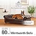 Enchanted Home Pet Wentworth Brown Sofa Dog Bedthumb 3