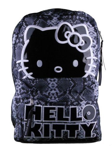 Hello Kitty Sublimation Snake Black and White Backpack
