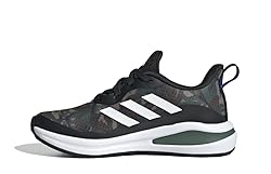 adidas Fortarun Running Shoe, Black/White/Green