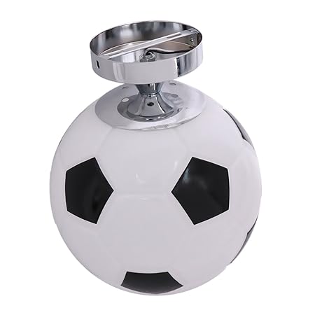Baoblaze Kid Bedroom Glass Football Ceiling Light Creative Soccer