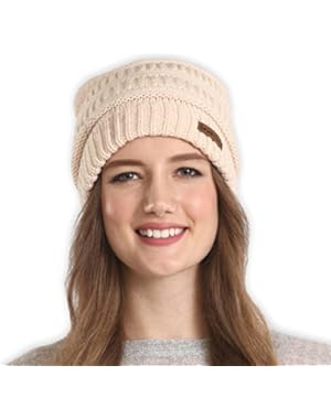 Cable Knit Multicolored Beanie by Brook + Bay - Stay Warm & Stylish this Winter - Thick, Soft & Chunky Beanie...