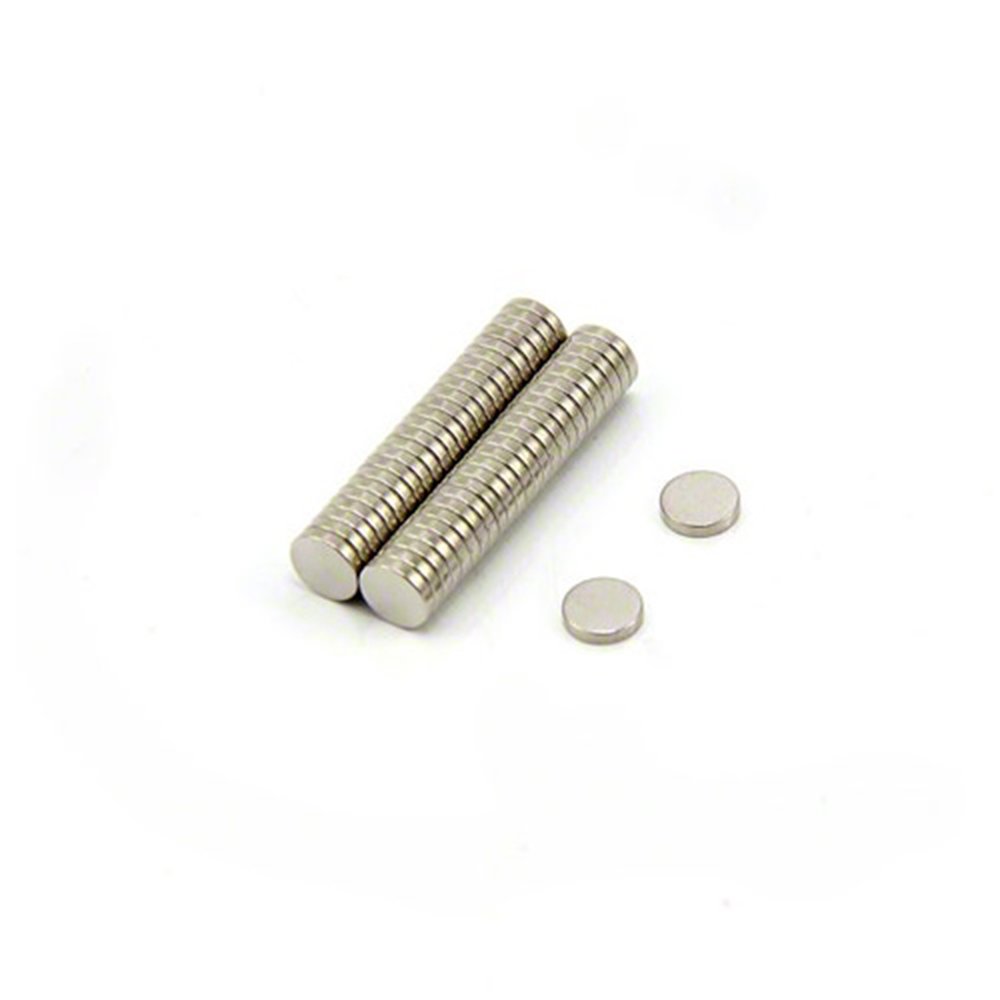 N35 Neodymium Magnet for Arts, Crafts, Model Making, DIY, Hobbies and Packaging - 5mm dia x 1mm thick - 0.2kg Pull - Pack of 50