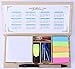 Combo School Supplies Bundle Pack! Includes Pen, Notes, Flags, Stapler, Sharpener, Eraser, Mini Highlighter, Clips, and Calendar- Packaged in A Box Neat & Compact! by Mega Stationers